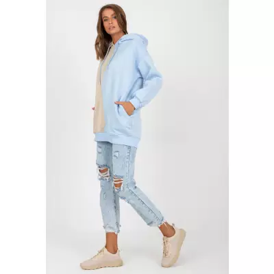 Bluza Damska Model RV-BL-8233.32X Light Blue - Rue Paris