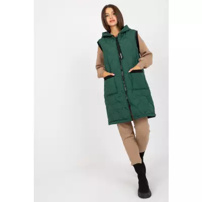 Kamizelka Model AP-KZ-RP02.95P Dark Green - Rue Paris