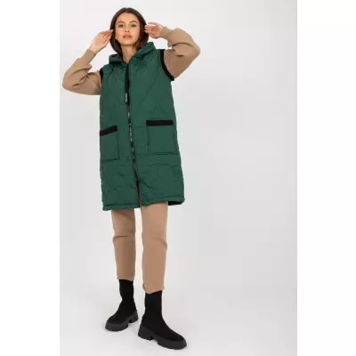 Kamizelka Model AP-KZ-RP02.95P Dark Green - Rue Paris