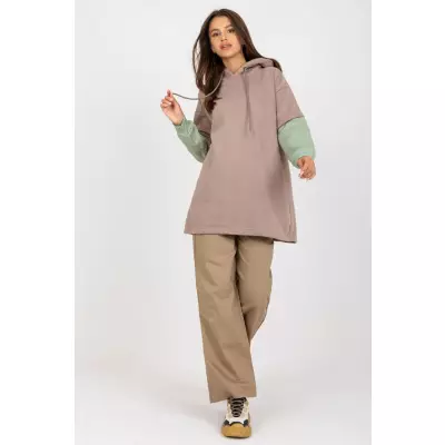 Bluza Damska Model RV-BL-8232.27X Dark Beige - Rue Paris