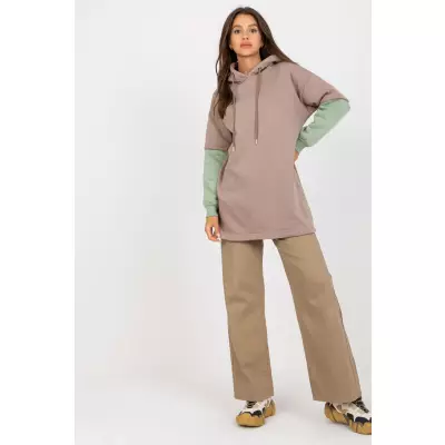 Bluza Damska Model RV-BL-8232.27X Dark Beige - Rue Paris