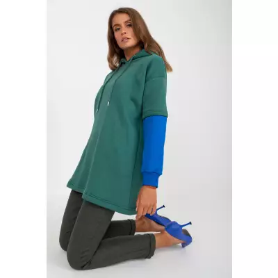 Bluza Damska Model RV-BL-8232.27X Dark Green - Rue Paris