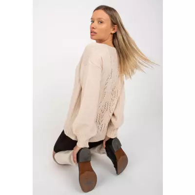 Sweter Damski Model TW-SW-BI-3017.54 Beige - Och Bella