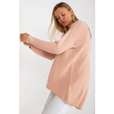 Sweter Damski Model TW-SW-BI-1222.13X Light Pink - Och Bella