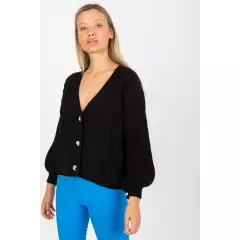 Sweter Kardigan Model TW-SW-BI-6030.02 Black - Och Bella