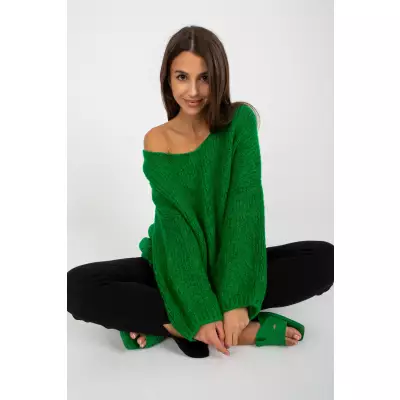 Sweter Damski Model LC-SW-3020.29X Green - Rue Paris