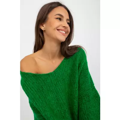 Sweter Damski Model LC-SW-3020.29X Green - Rue Paris