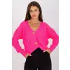 Sweter Kardigan Model LC-SW-8035.06X Fluo Pink - Rue Paris