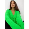 Sweter Kardigan Model LC-SW-8035.06X Fluo Green - Rue Paris