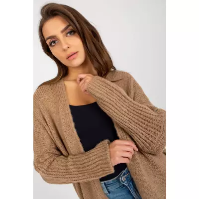 Sweter Kardigan Model TW-SW-BI-M2201.87 Dark Beige - Och Bella