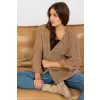 Sweter Damski Model TW-SW-BI-M2202.29X Dark Beige - Och Bella