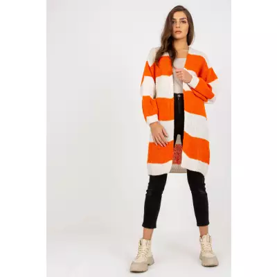 Sweter Kardigan Model TW-SW-BI-M3022.29X Orange - Och Bella