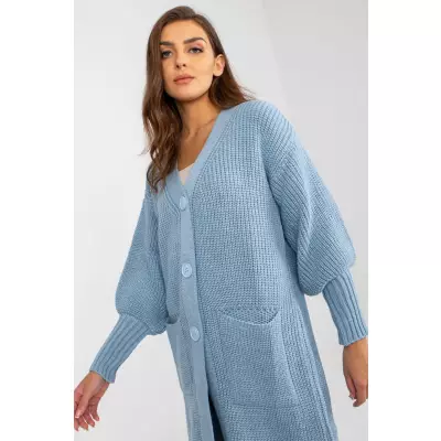 Sweter Kardigan Model TW-SW-BL-0100.38X Light Blue - Och Bella