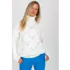 Sweter Damski Model LC-SW-3019.05P Ecru - Rue Paris