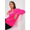 Sweter Kardigan Model LC-SW-8036.74P Fluo Pink - Rue Paris