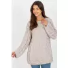 Sweter Damski Model LC-SW-8044.06X Light Beige - Rue Paris