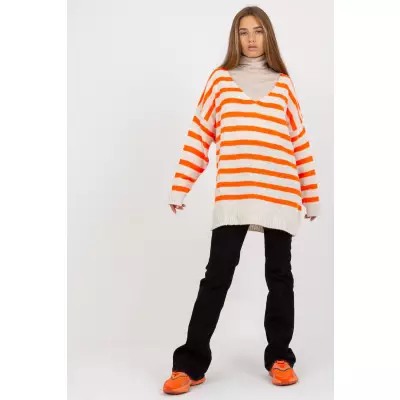 Sweter Damski Model TW-SW-BI-M59.25 Orange - Och Bella