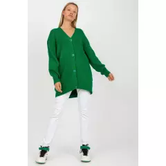 Sweter Kardigan Model LC-SW-0267.06X Green - Rue Paris