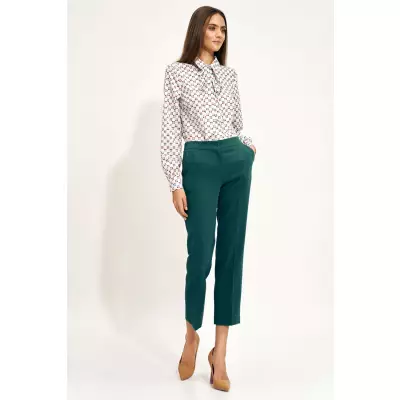 Spodnie Zielone spodnie chino SD70 Green - Nife