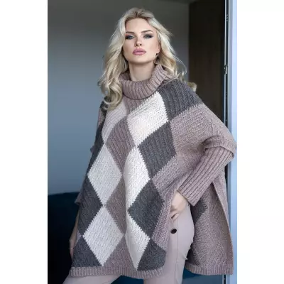 Sweter Damski Model 30088 Cappuccino - PeeKaBoo