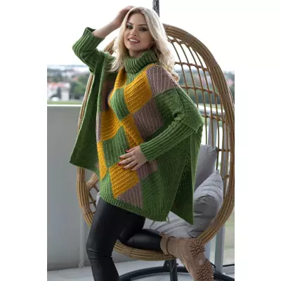 Sweter Damski Model 30088 Green - PeeKaBoo