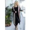 Sweter Kardigan Model 30087 Black/Cappuccino - PeeKaBoo