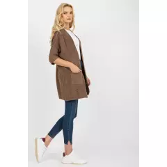 Sweter Kardigan Model LO-SW-LK-3002.98P Brown - Rue Paris