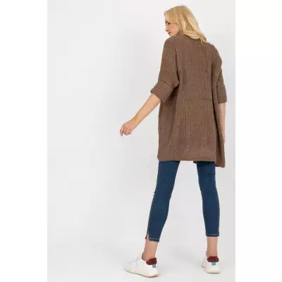 Sweter Kardigan Model LO-SW-LK-3002.98P Brown - Rue Paris