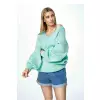 Sweter Damski Model M898 Mint - Figl