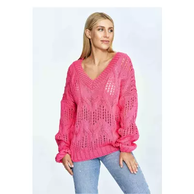 Sweter Damski Model M910 Pink - Figl