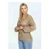 Sweter Damski Model M910 Brown - Figl