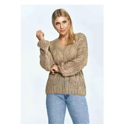 Sweter Damski Model M910 Brown - Figl