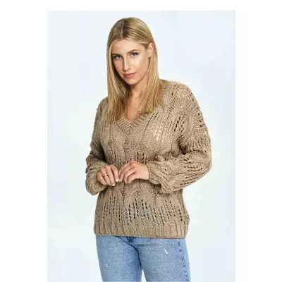 Sweter Damski Model M910 Brown - Figl