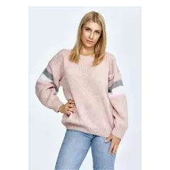 Sweter Damski Model M909 Light Pink - Figl