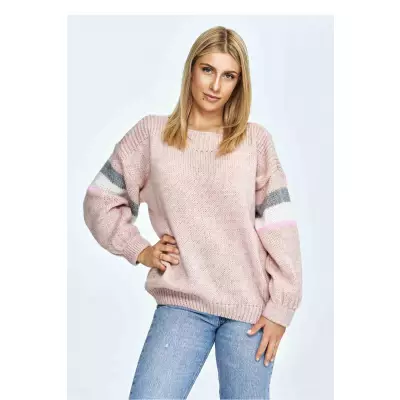 Sweter Damski Model M909 Light Pink - Figl