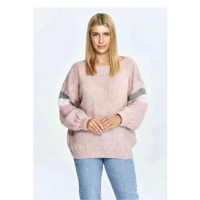 Sweter Damski Model M909 Light Pink - Figl