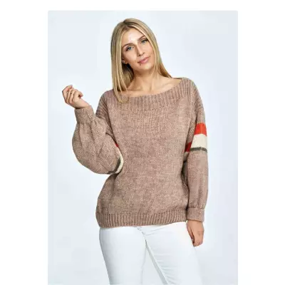 Sweter Damski Model M909 Brown - Figl