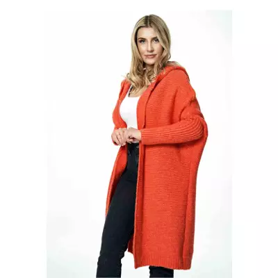 Sweter Kardigan Model M901 Orange - Figl