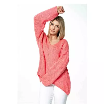 Sweter Damski Model M899 Coral - Figl