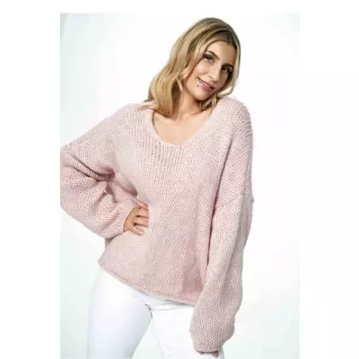 Sweter Damski Model M899 Light Pink - Figl