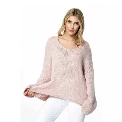 Sweter Damski Model M899 Light Pink - Figl