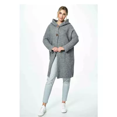 Sweter Kardigan Model M884 Light Grey - Figl