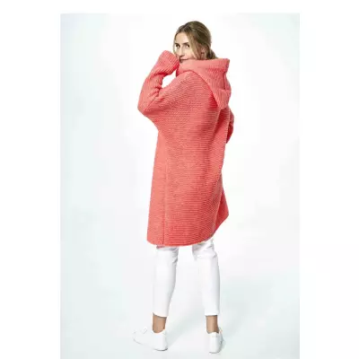 Sweter Kardigan Model M884 Coral - Figl