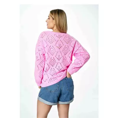 Sweter Damski Model M887 Pink - Figl