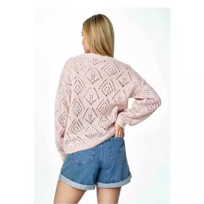 Sweter Damski Model M887 Light Pink - Figl