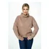 Sweter Damski Model M886 Brown - Figl