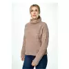 Sweter Damski Model M886 Brown - Figl