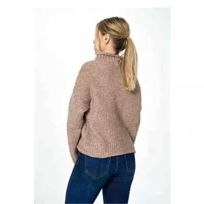 Sweter Damski Model M886 Brown - Figl