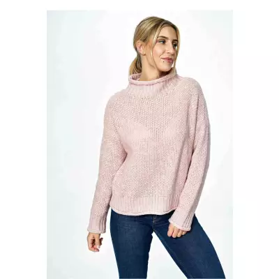 Sweter Damski Model M886 Light Pink - Figl