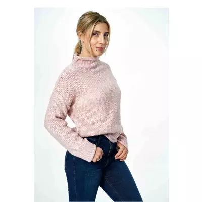 Sweter Damski Model M886 Light Pink - Figl